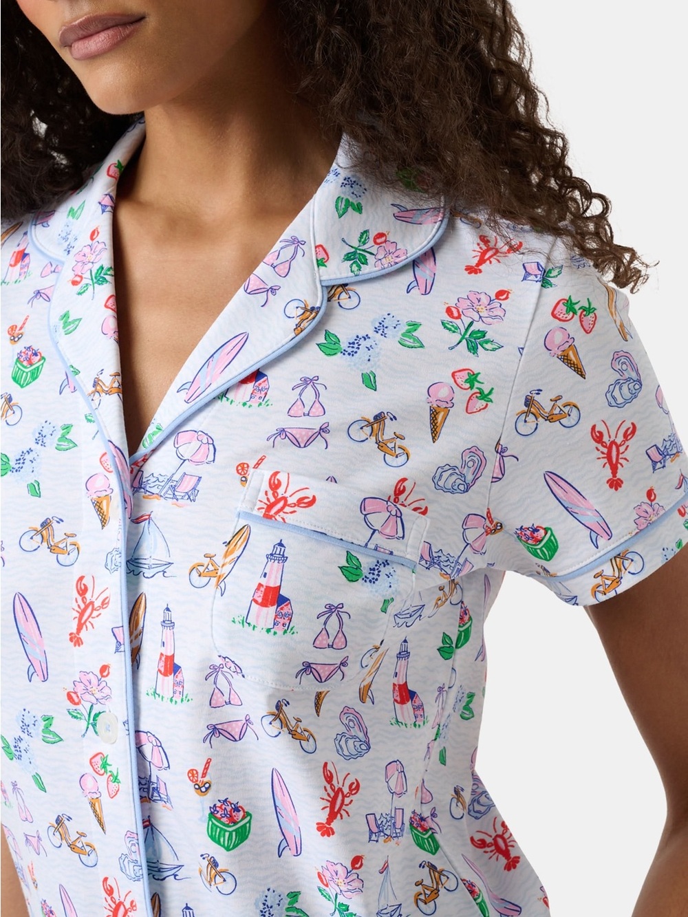 Roller Rabbit Summer Club Polo Pajamas